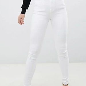 Asos Tall | Ridley Jeans | White Skinny Jeans| Tall Jeans| Extended Inseam Jeans